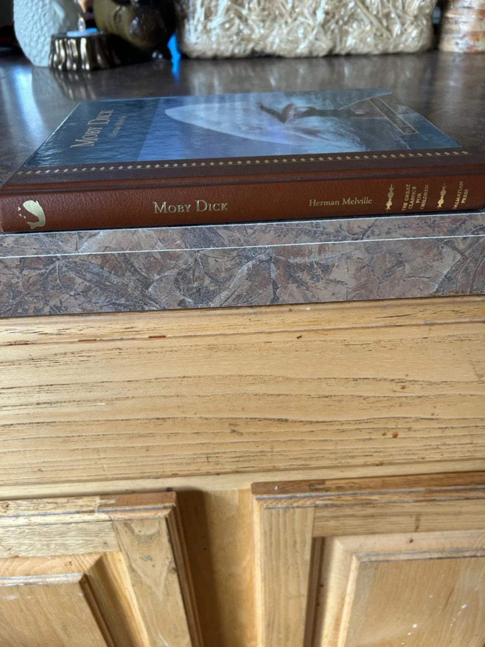 Vintage Moby Dick Hard Cover Book by Herman Melville